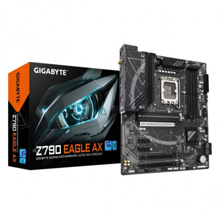 Gigabyte Z790 EAGLE AX Intel LGA 1700 ATX Motherboard, 4x DDR5 ~192GB, 3x PCI-E x16, 3x M.2, 4x SATA,  5x USB 3.2, 1x USB-C, 