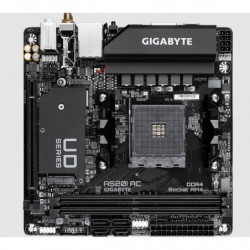 Gigabyte A520I AC AMD A520 Mini-ITX Ultra Durable Motherboard with Direct 6 Phases Digital VRM, Onboard Intel 802.11ac WIFI, 