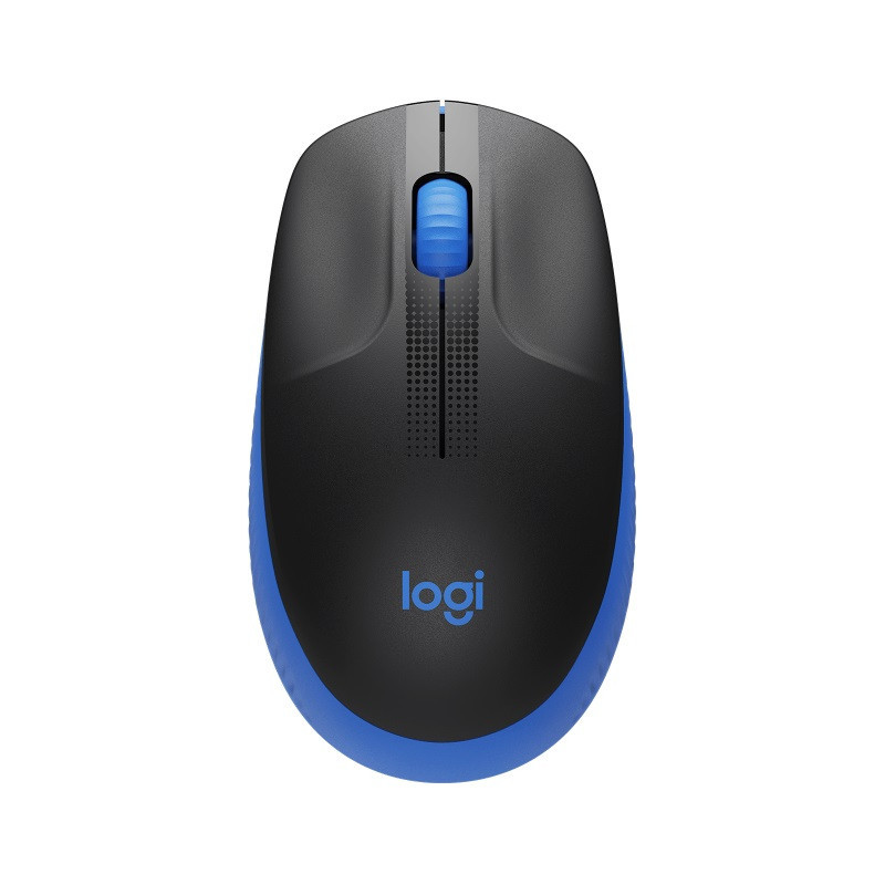 Logitech M190 Full-Size Wireless Mouse - BLUE from up to 10 meters away 1000 dpi,  ONE AA- 18 months of worry-free usage