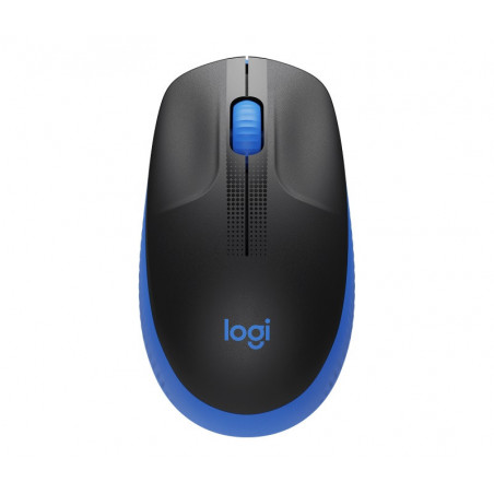 Logitech M190 Full-Size Wireless Mouse - BLUE from up to 10 meters away 1000 dpi,  ONE AA- 18 months of worry-free usage