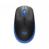 Logitech M190 Full-Size Wireless Mouse - BLUE from up to 10 meters away 1000 dpi,  ONE AA- 18 months of worry-free usage