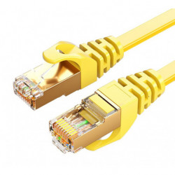 8Ware CAT7 Cable 10m - Yellow Color RJ45 Ethernet Network LAN UTP Patch Cord Snagless Flat cable