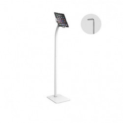Brateck Universal Anti-Theft tablet floor stand compatible with most 7.9'-11' Tablets-White 220x300x1238mm Anti-Theft Locking