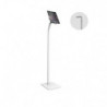 Brateck Universal Anti-Theft tablet floor stand compatible with most 7.9'-11' Tablets-White 220x300x1238mm Anti-Theft Locking