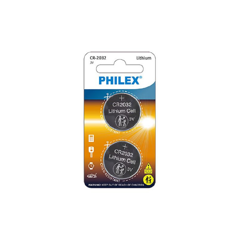 Sansai Lithium Button Coin Lithium Battery CR2032 3V - 2BP for Motherboard Danger of swallowing Keep batteries away from youn