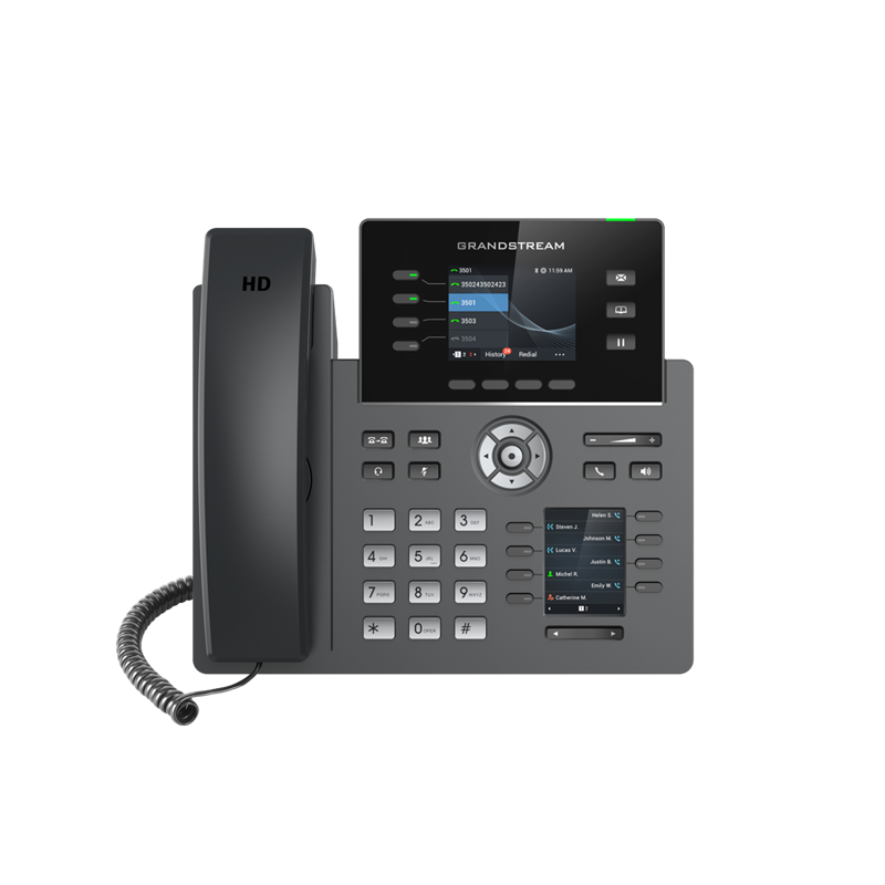 Grandstream GRP2614 4 Line IP Phone, 4 SIP Accounts, 320x240 Colour Screen, BLF Keys, HD Audio