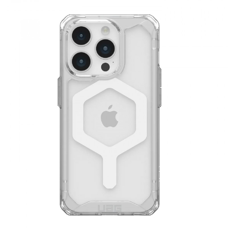 UAG Plyo MagSafe Apple iPhone 15 Pro (6.1') Rugged Case - Ice/White (114286114341), 16ft. Drop Protection (4.8M), 10 Years Wa