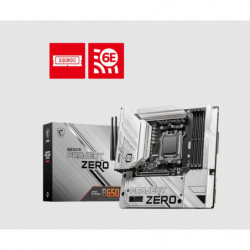 MSI B650M PROJECT ZERO Motherboard, AMD B650, 4x DDR5 128GB, 1x HDMI, 2x M.2, USB 3.2 Type A  x9