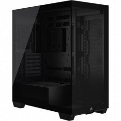 Corsair 3500X Mid-Tower PC Case - Black, Steel, Tempered Glass, ATX/E-ATX, 7 Slots, 425mm GPU, 170mm CPU, 2yr wty