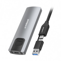 mbeat® 10Gbps M.2 NVMe SATA SSD Enclosure  Easily install  Versatile Storage Options up to 4TB USB Connectivity with 2-in-1 