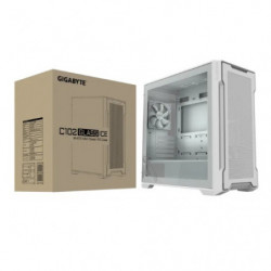 GIGABYTE C102 GLASS ICE Mid Tower case, 450x 210x 450 mm, White, 5 Expansion slots, 2x 3.5' Drive Support, 2   1 x 2.5' Drive