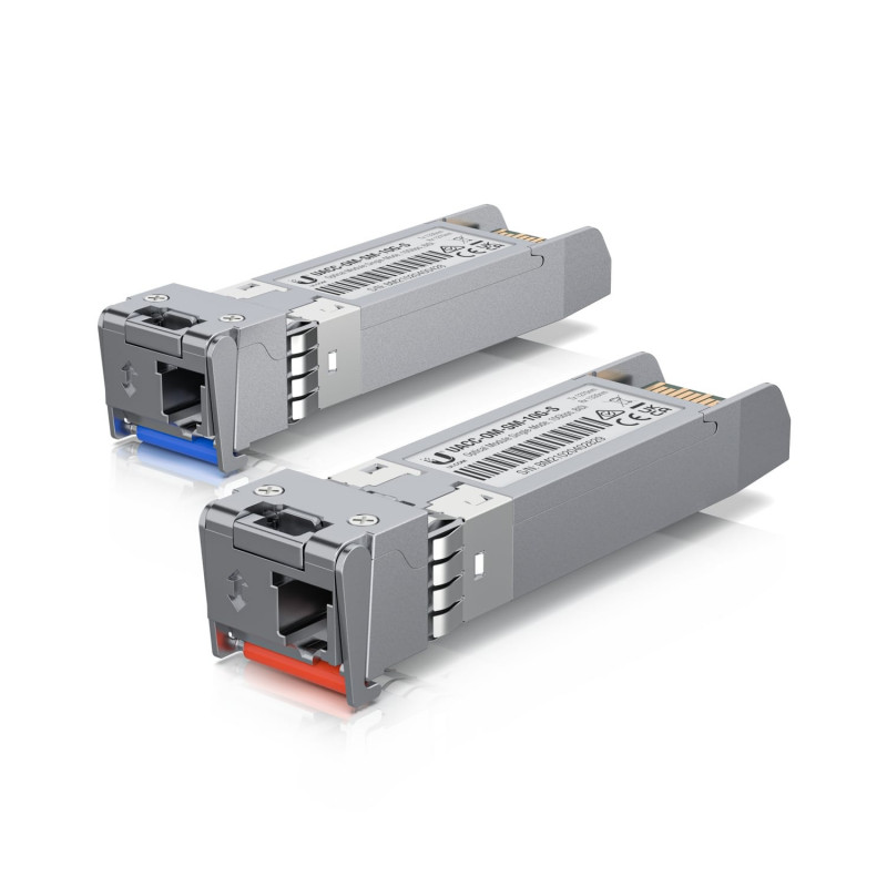 Ubiquiti UFiber SFP  Single-Mode Module, 10G BiDi,  2 Pack, Same 10 Gbps Speed, Less Cable Required (Single Strand, LC Connec
