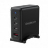 Simplecom CU400 4-Port PD 100W GaN Fast Charger 3xUSB-C   USB-A for Phone Tablet Laptop