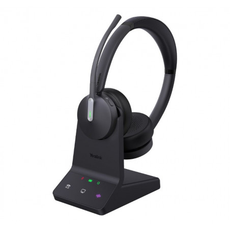 Yealink WH64 Dual UC DECT Wireless Headset, DECT & Bluetooth Wireless Technology,3-Mic Noise Cancellation,UC Certified, Charg