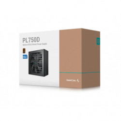 DeepCool PL750D 750W 80  Bronze Certified Non-Modular ATX Power Supply(Direct Cable), 120mm Fan, DC to DC, ATX3.1, 100,000 MT