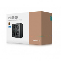 DeepCool PL550D 550W 80  Bronze Certified Non-Modular ATX Power Supply(Direct Cable), 120mm Fan, DC to DC, ATX3.1, 100,000 MT