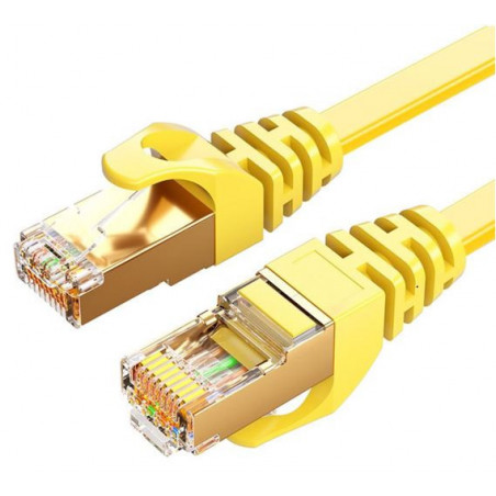 8Ware CAT7 Cable 5m - Yellow Color RJ45 Ethernet Network LAN UTP Patch Cord Snagless Flat cable