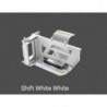 Antec RGB Adjustable Shift PCI Vertical GPU Bracket PCI-E 4.0 Riser Cable white (190mm) for 4090 & 7900 XTX Cards. E-ATX, ATX