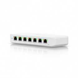 Ubiquiti Ultra 42W, Compact Layer 2, 8-port GbE PoE Switch, Versatile Mounting Options, 7 PoE/PoE  No Power Supply, PoE   Inp