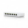 Ubiquiti Ultra 42W, Compact Layer 2, 8-port GbE PoE Switch, Versatile Mounting Options, 7 PoE/PoE  No Power Supply, PoE   Inp