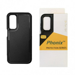 Phonix Rugged Samsung Galaxy A15 5G (6.5') Armor Light Case Black - No-Slip, Sleek, Drop-Protection, Strong & Durable, 3 Year