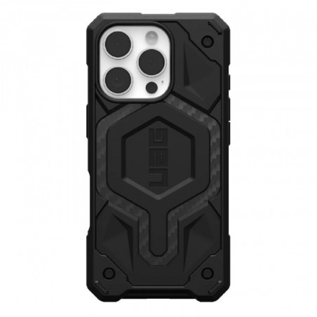 UAG Monarch Pro MagSafe Apple iPhone 16 Pro (6.3') Rugged Case - Carbon Fiber (114456114242), 25ft. Drop Protection (7.6M), 1