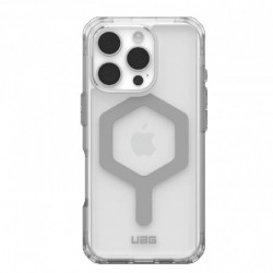 UAG Plyo MagSafe Apple iPhone 16 Pro (6.3') Rugged Case - Ice/Silver (114480114333), 16ft. Drop Protection (4.8M), Armored Sh