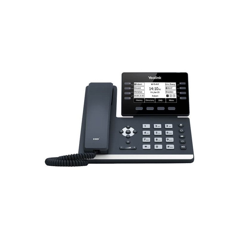 Yealink SIP-T53W, 12 Line IP HD Phone, 3.7' 360 x 160 greyscale screen, HD voice, Dual Gig Ports, Built in Bluetooth and WiFi
