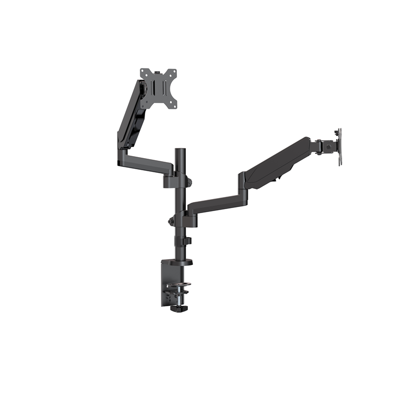 Brateck Dual Monitor Full Extension Gas Spring Dual Monitor Arm (independent Arms) Fit Most 17'-32' Monitors Up to 8kg per sc