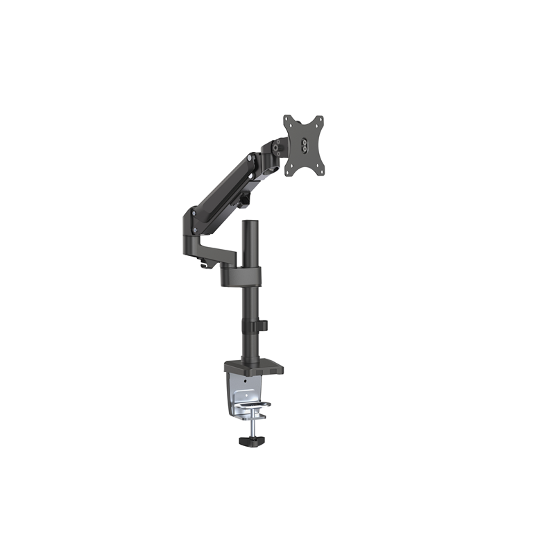Brateck Single Monitor Heavy-Duty Aluminum Gas Spring Monitor Arm Fit Most 17' - 35' Monitors Up to12kg per screen VESA 75x75