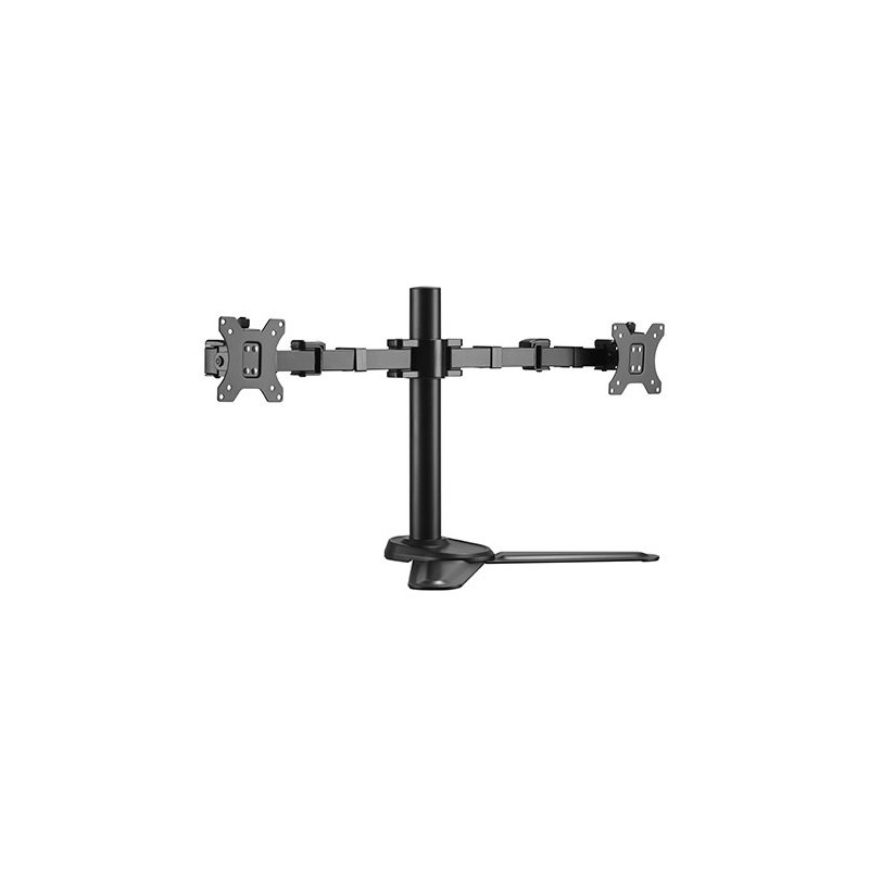 Brateck Dual Free Standing Monitors Affordable Steel Articulating Monitor Stand Fit Most 17'-32' Monitors Up to 9kg per scree