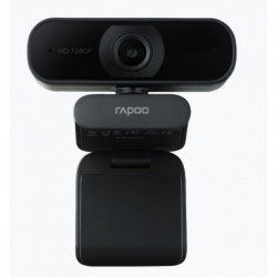 RAPOO C260 Webcam FHD 1080P/HD720P, USB 2.0, 95 degrees Wide Angle, Autofocus, Noise cancelling Mic. - Ideal for TEAMS, Zoom
