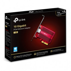 TP-Link TX401 10G 10 Gigabit PCI Express Network Adapter Low-Profile & Full-Height Brackets 1× PCI Express 3.0 x4, 1× RJ45 