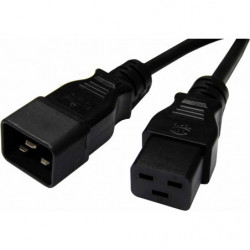 8Ware 1m Power Extension Cable Lead 15A IEC C19 to IEC C20 Male to Female for UPS PDU PC Servers Rack-mount Power Distributio