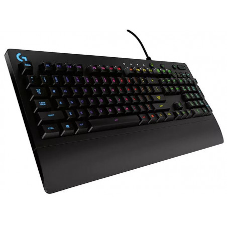 Logitech G213 Prodigy RGB Gaming Keyboard, 16.8 Million Lighting Colors Mech-Dome Backlit Keys Dedicated Media Controls Spill