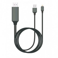 8Ware HDMI to Lightning 2m Cable for iPhone & iPad Plug & Play lightning device to HD TV or Monitor Retail Packaging