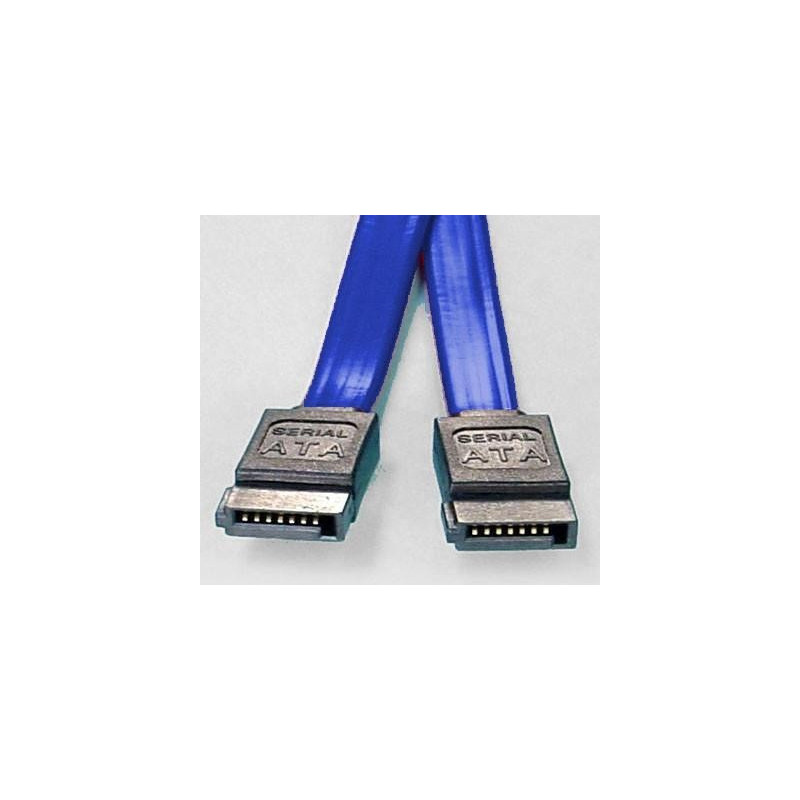 8ware SATA 3.0 Data Cable 0.5m / 50cm Male to Male Straight 180 to 180 Degree 26AWG Blue
