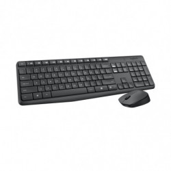 Logitech MK235 Wireless Keyboard and Mouse Combo 2.4GHz Wireless Compact Long Battery Life 8 Shortcut keys