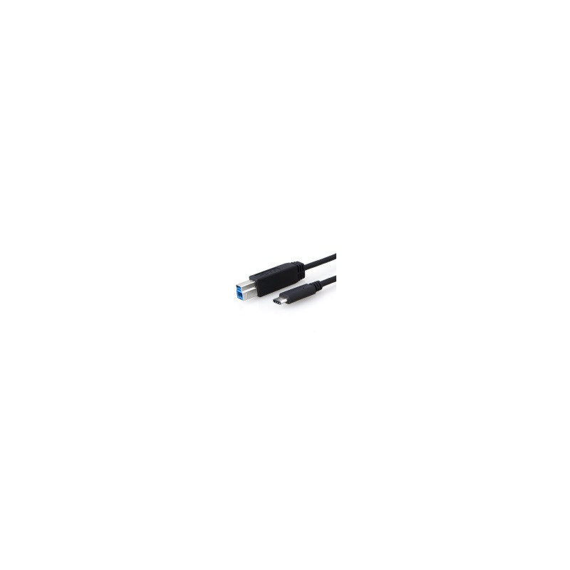 8Ware USB-C to USB-B Cable 1m Type-C to B Male to Male Black 10Gbps
