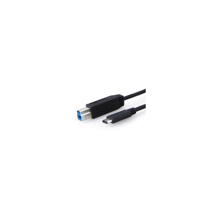 8Ware USB-C to USB-B Cable 1m Type-C to B Male to Male Black 10Gbps
