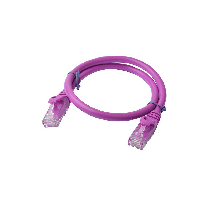 8Ware CAT6A Cable 0.5m (50cm) - Purple Color RJ45 Ethernet Network LAN UTP Patch Cord Snagless