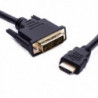 8ware HDMI to DVI-D Adapter Converter Cable 2m - Male to Male 30AWG Gold Plated PVC Jacket for PS4 PS3 Xbox 360 Monitor PC Co