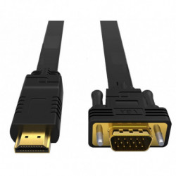 8Ware HDMI to VGA  Adapter Converter Cable 2m Male to Male for Desktop Computer Laptop PC Monitor Projector HDTV Switch PS4 P