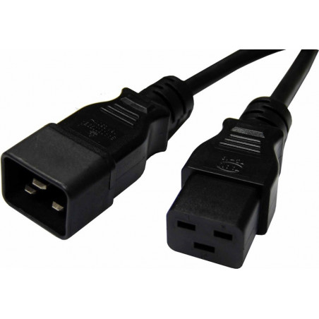 8Ware 5m Power Extension Cable Lead 15A IEC-C19 to IEC-C20 Male to Female for UPS PDU PC Servers Rack-mount Power Distributio