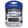 Verbatim 32GB V3 USB3.0 Grey Store'n'Go V3: Retractable USB Storage Drive Memory Stick