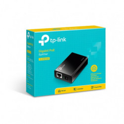 TP-Link POE10R Omada PoE Splitter 2xGbE Gigabit RJ45 Port Power Over Ethernet Adapter carry Power & Data over 100m Plug & Pla