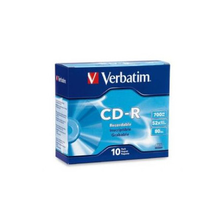 Verbatim CD-R 700MB 10Pk Slim Case 52x