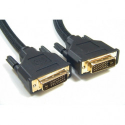 Astrotek DVI-D Cable 2m - 24 1 pins Male to Male Dual Link 30AWG OD8.6mm Gold Plated RoHS