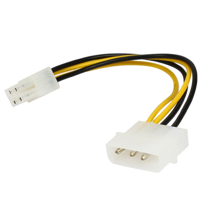 Astrotek Internal Power Molex Cable 20cm - 4 pins to 8 pins ATX EPS 12V Motherboard Power Supply Adapter Converter