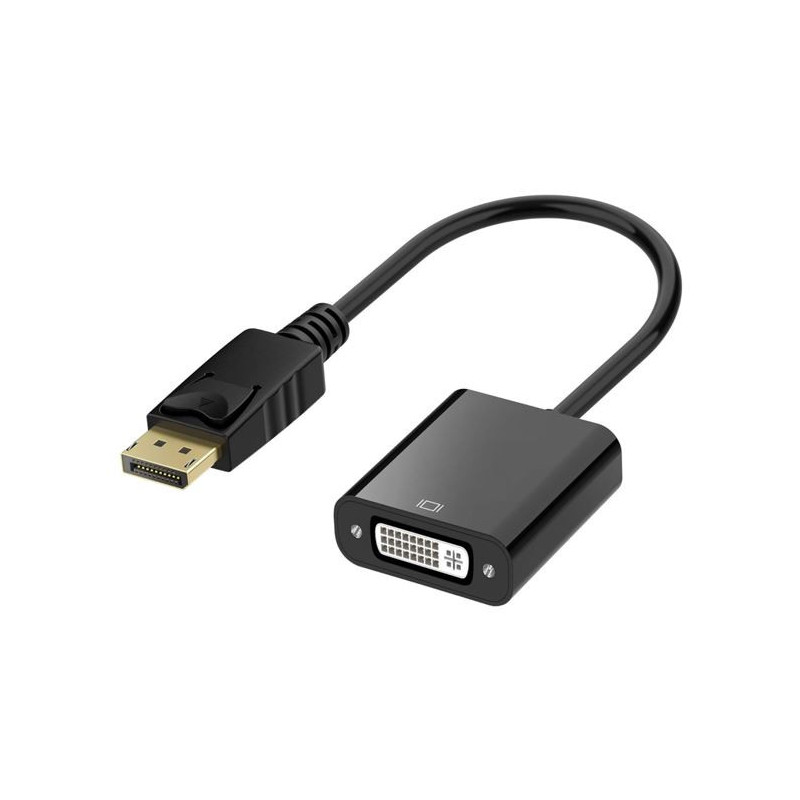 Astrotek DisplayPort DP to DVI Adapter Converter Cable 15cm - Male to Female 20 pins to DVI 24 5 pins Compatible for Lenovo D